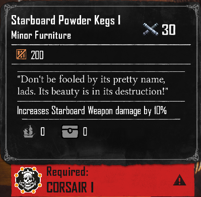 Starboard Powder Kegs I (Required:Corsair 1)